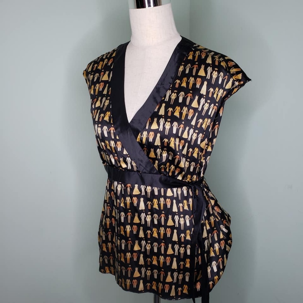 Silk V-Neck Top